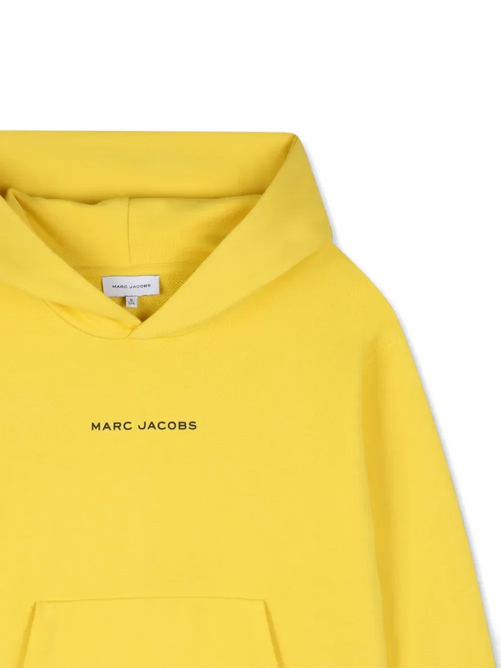 Худи с накладным карманом и логотипом Marc Jacobs Kids, желтый — фото 3