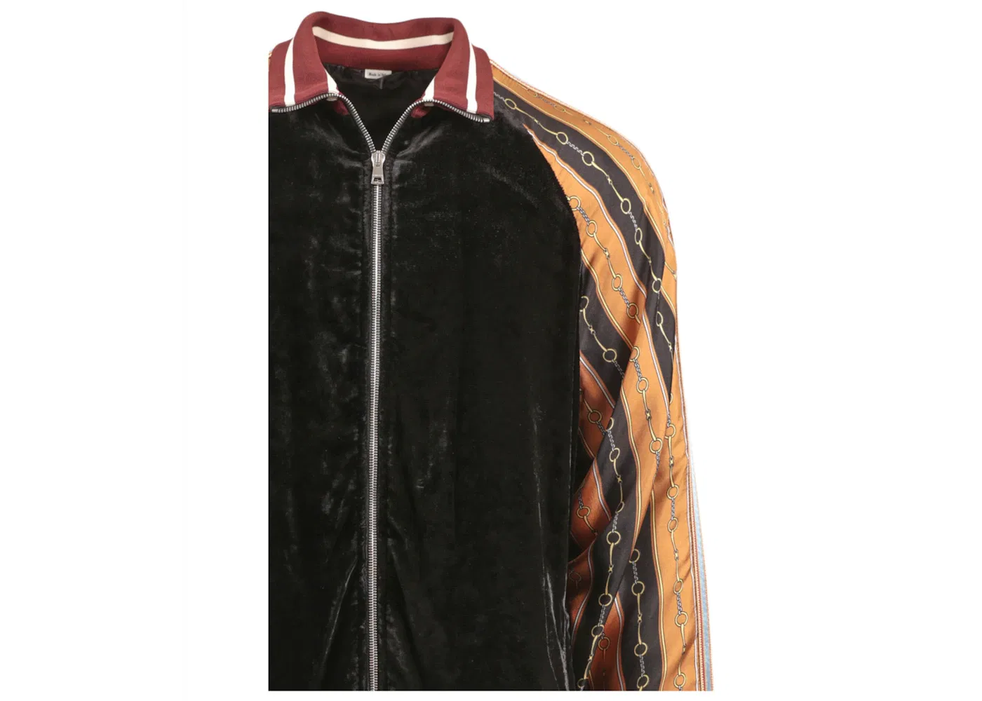 Мужская куртка из смесовой ткани с принтом Track Jacket Gucci, Black — фото 3