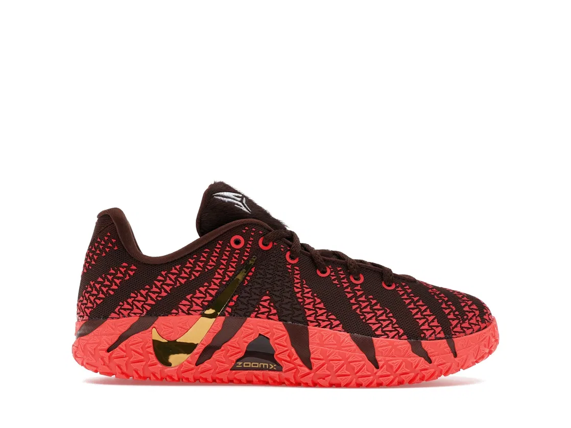 Детские кроссовки для мальчиков Nike Ja 3, Light Chocolate Metallic Gold Silt Red