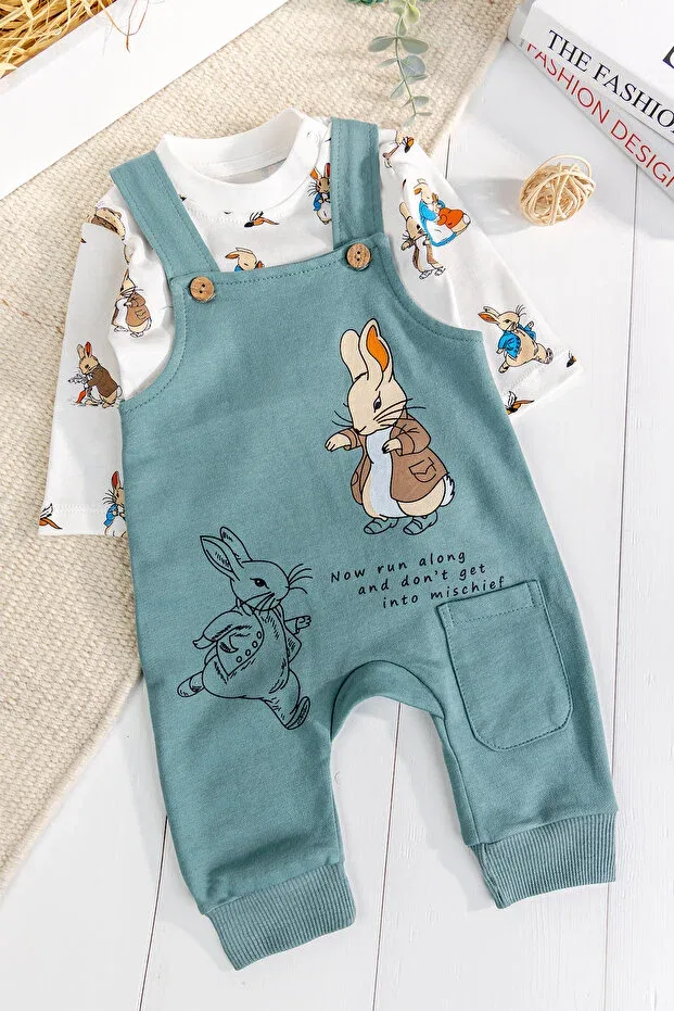Детский комбинезон для мальчиков с длинным рукавом с принтом Babymod, Green
