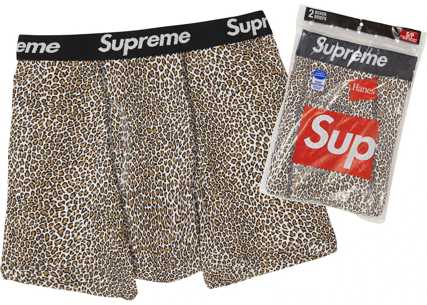 Мужские боксеры с принтом Briefs (2 Pack) Supreme, Leopard