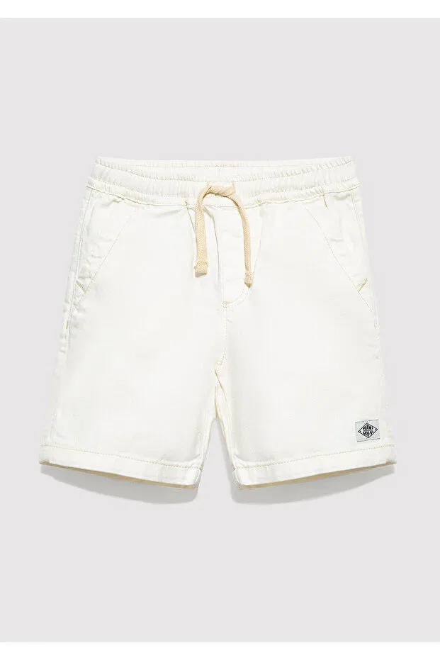 Детские шорты для мальчиков джинсовые Tobias mv91 street ecru denim jean shorts Mavi, Ecru — фото 2
