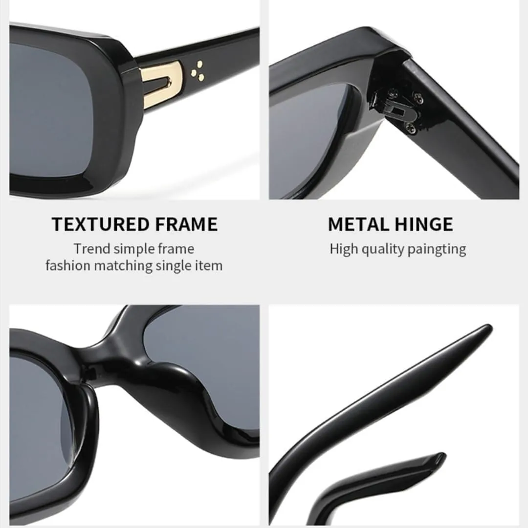 

Солнцезащитные очки для мужчин и женщин - защита UV400 - компактная оправа с толстыми краями для занятий спортом на открытом воздухе и вождения LXLHWN, Tyj390-7