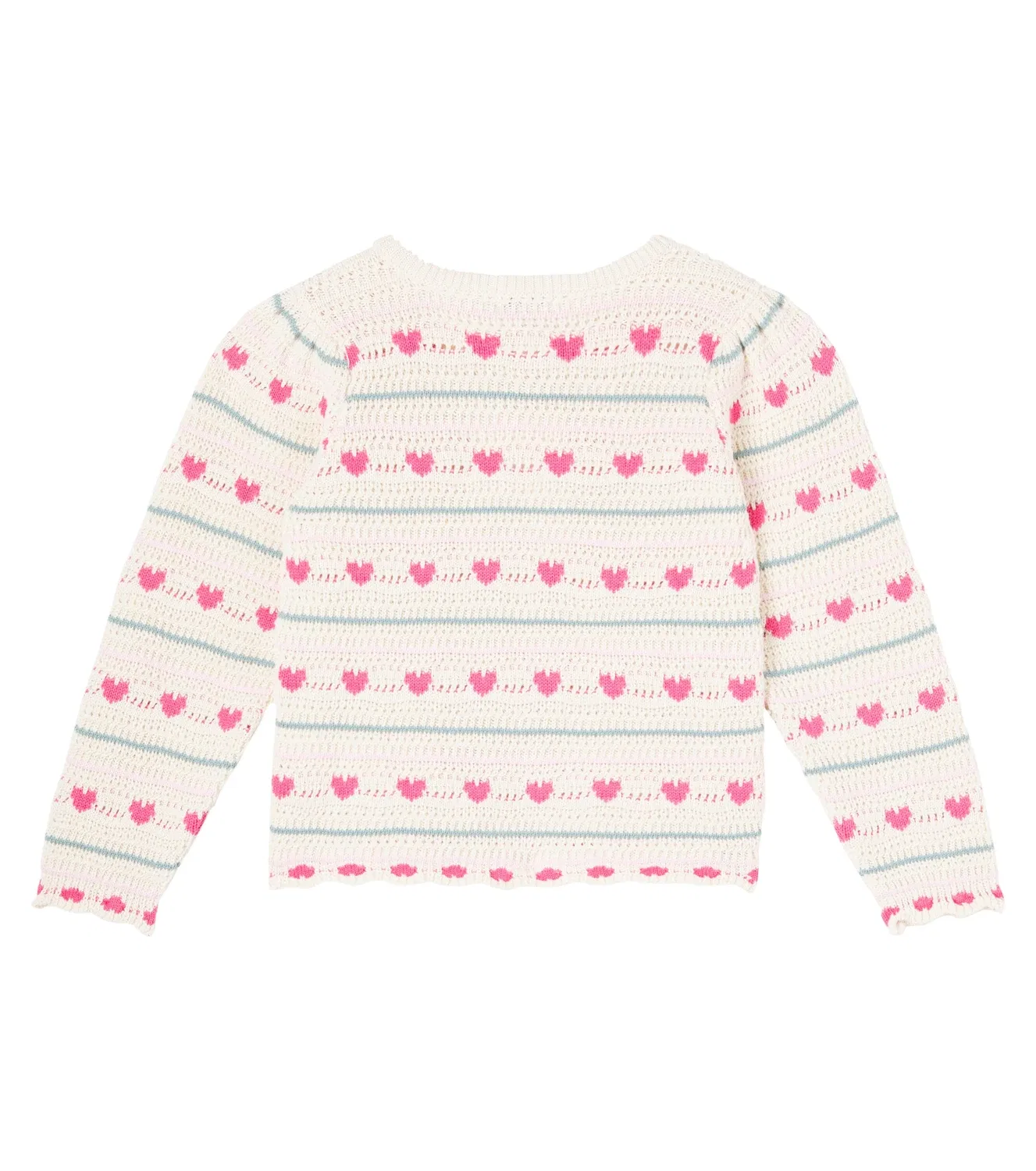 Свитер с круглым вырезом Bebe Organic, белый — фото 3