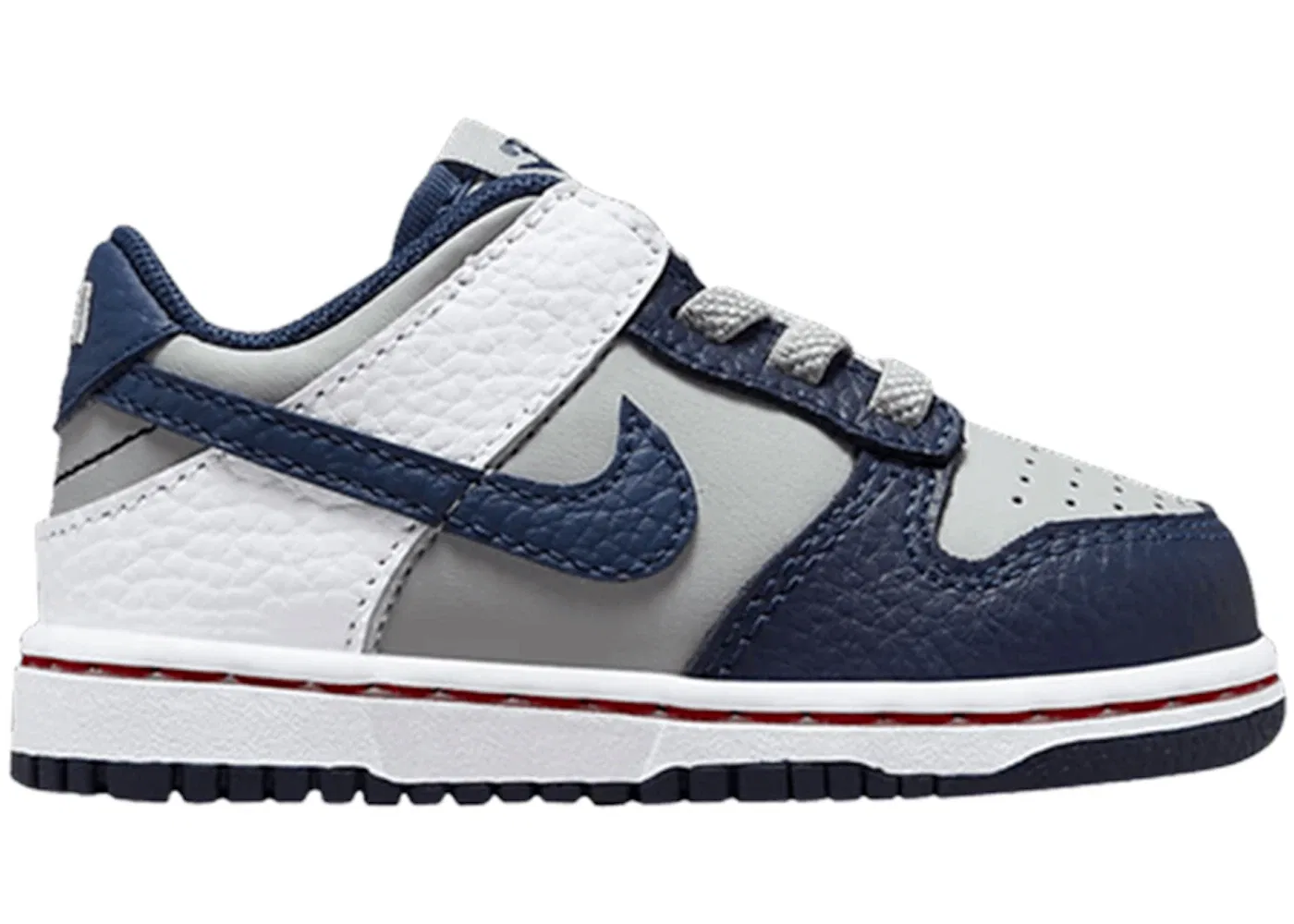 Детские кроссовки с низким профилем Nike Dunk Low EMB Brooklyn Nets, Grey Fog/White/Blue Void/Blue Void