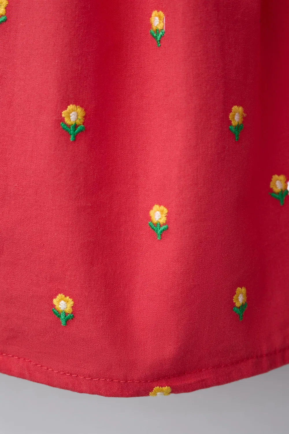 ПЛАТЬЕ С ЦВЕТОЧНОЙ ВЫШИВКОЙ CASA LAWA X ZARA KIDS, Red — фото 4