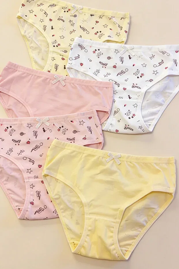 Детский комплект трусов для девочек с принтом Slip Katia&Bony, Multicolored — фото 2