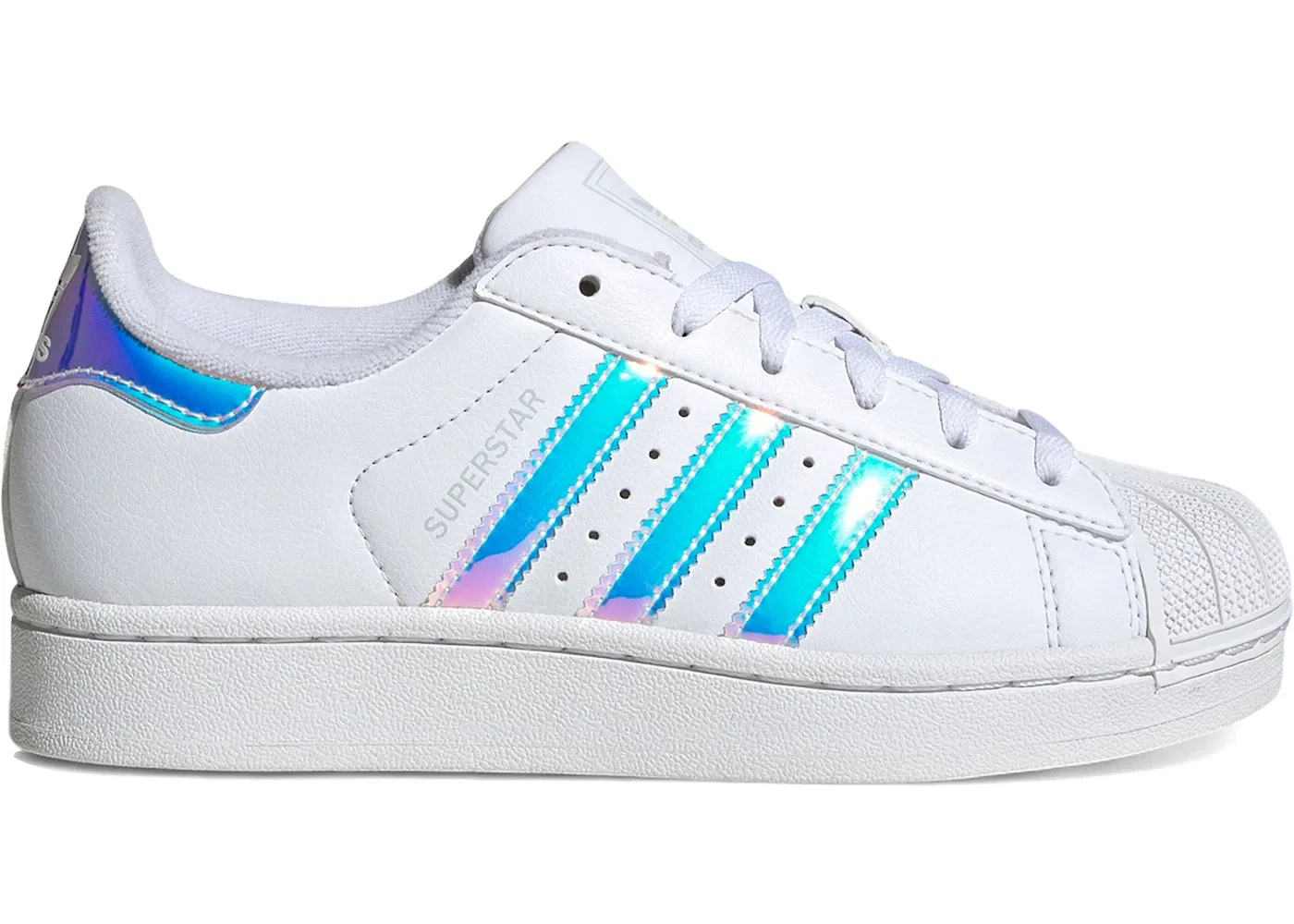 Детские кроссовки Lifestyle с принтом Adidas Superstar II, Cloud White/Supplier Colour/Halo Blue