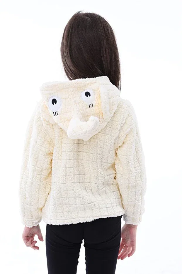 Детский кардиган с принтом Unisex Aden Kids, Cardigan Elephant Ecru — фото 3