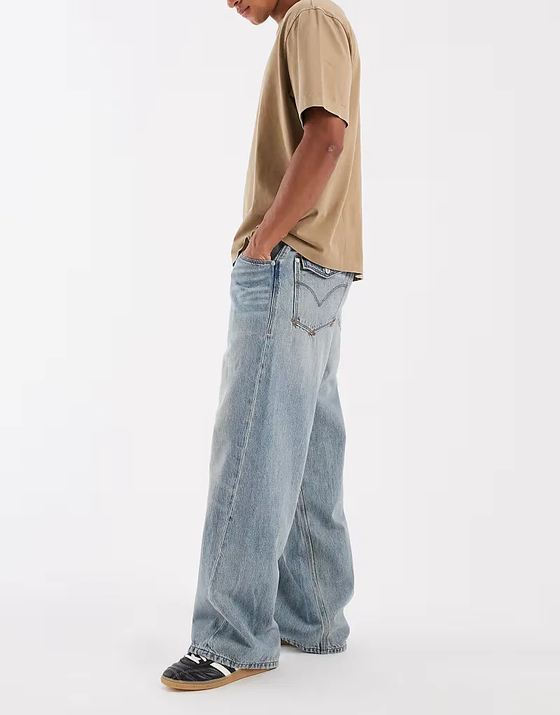 Джинсы Levi's Twisted Baggy Wide Leg светло-голубой — фото 2