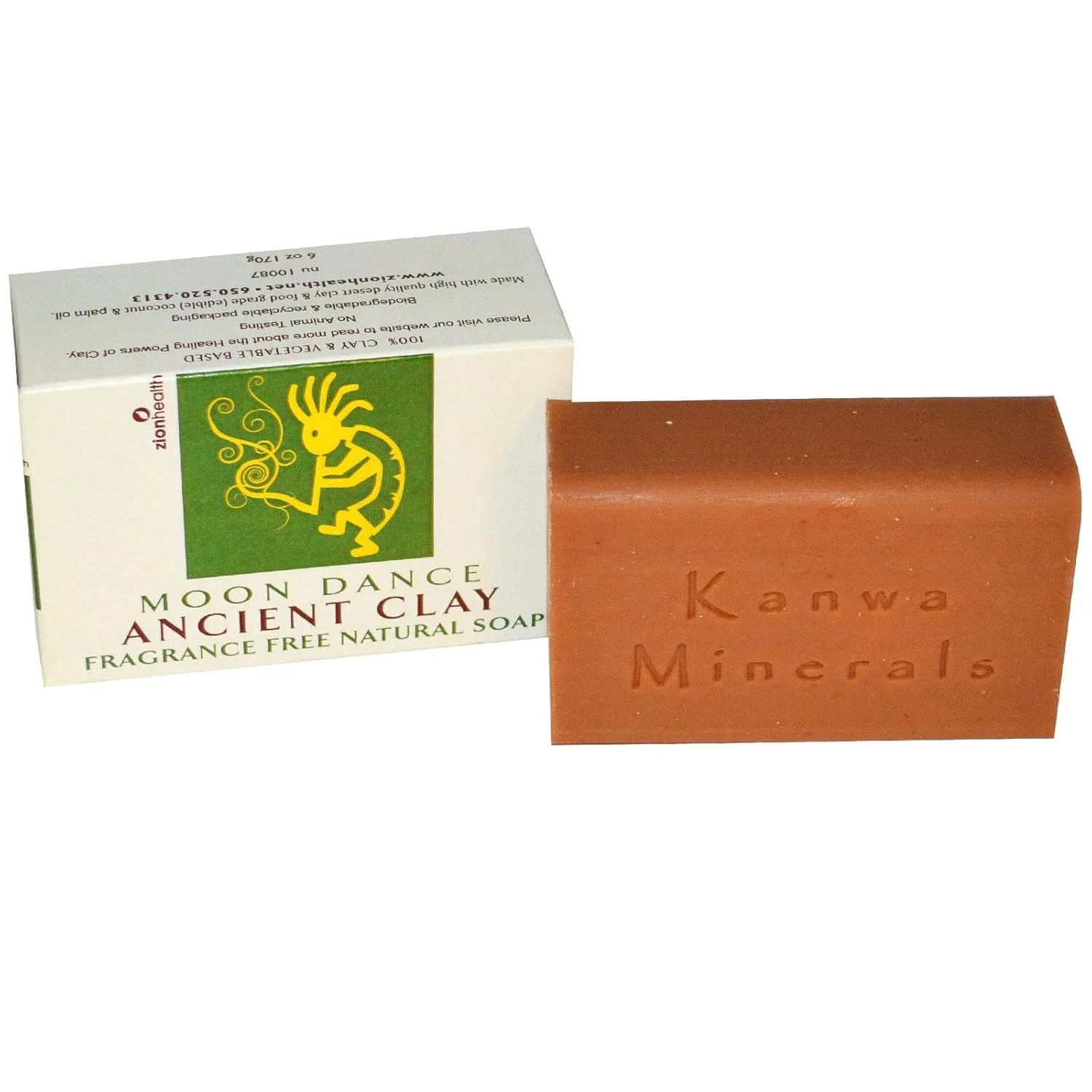 Твердое мыло Moon Dance Clay Soap, Zion Health, без отдушки, 177 мл
