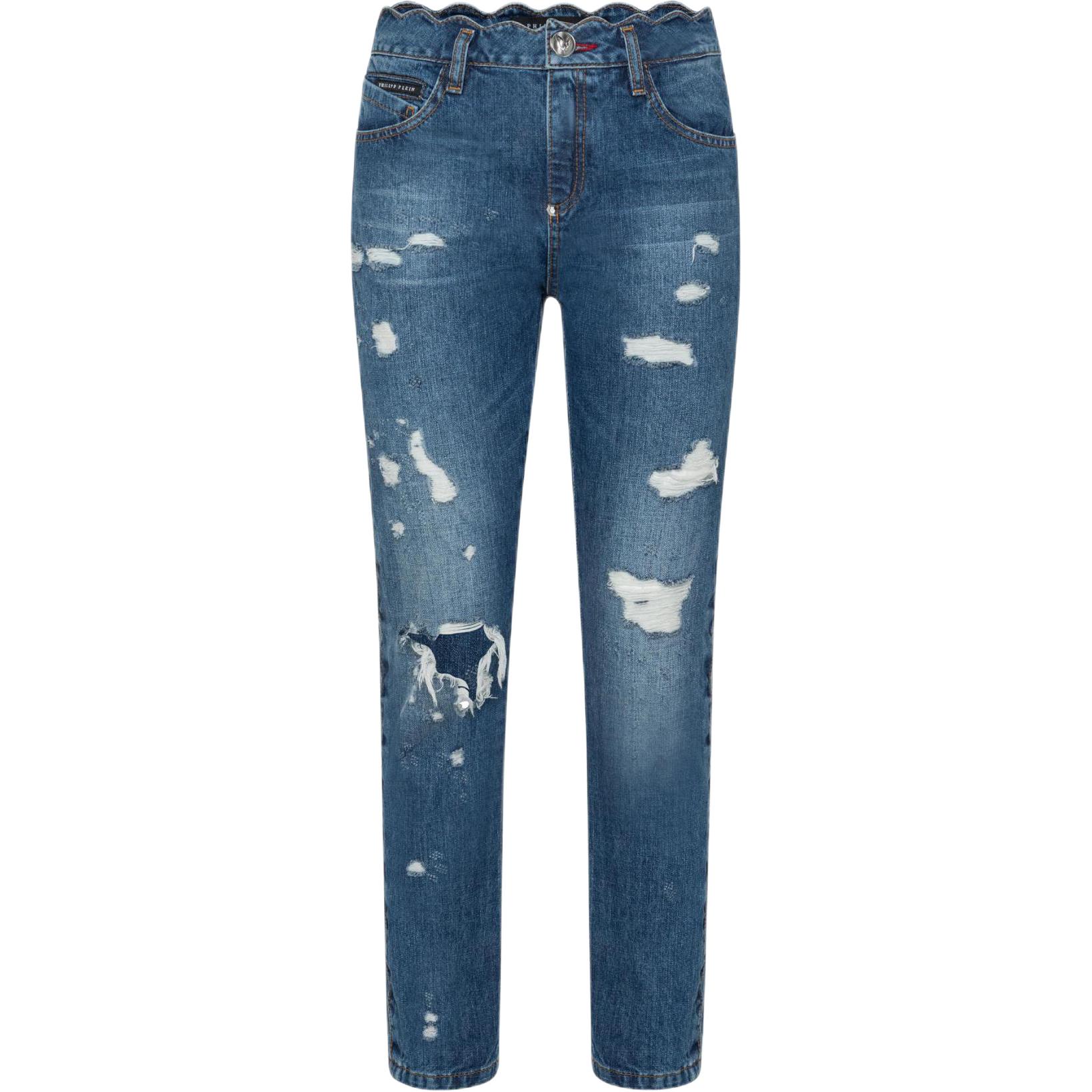 

PHILIPP PLEIN Джинсы женские синие