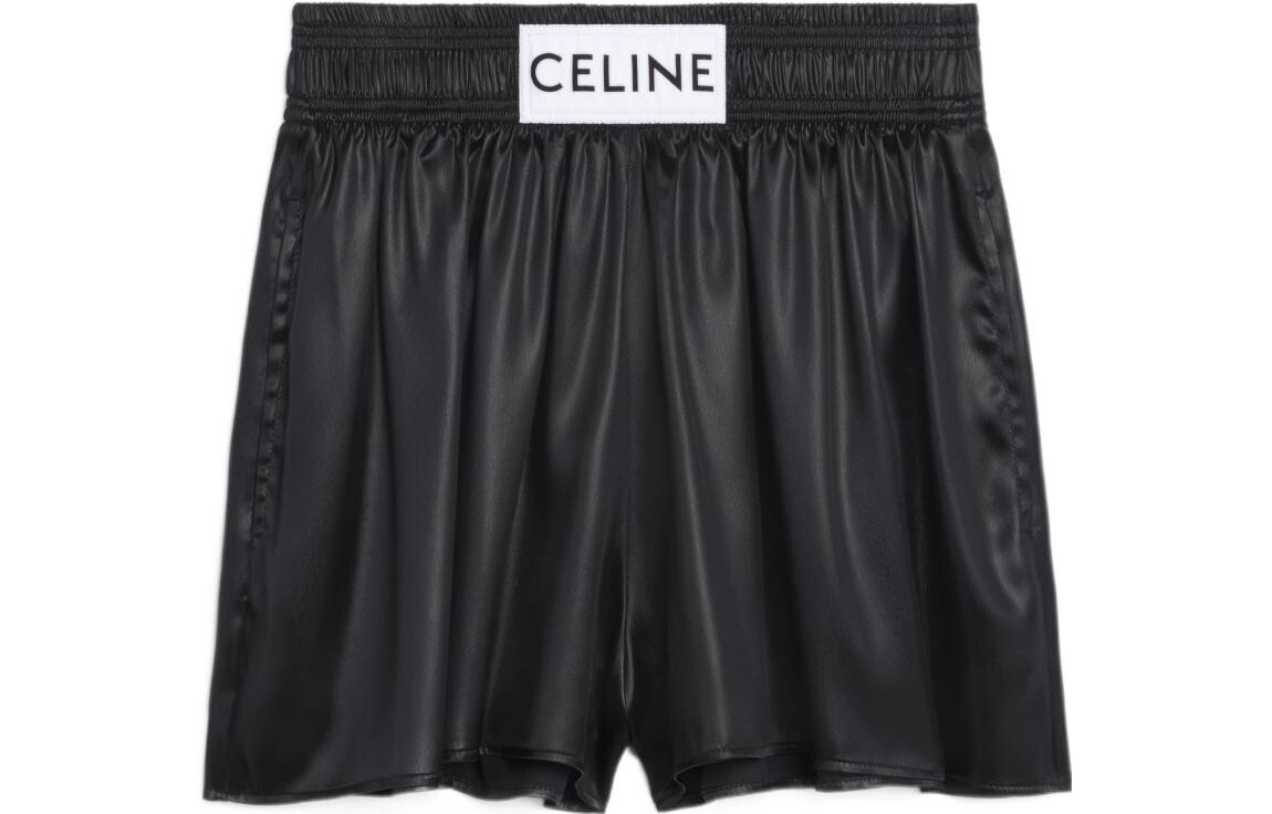 

Шорты женские Celine с логотипом, черный