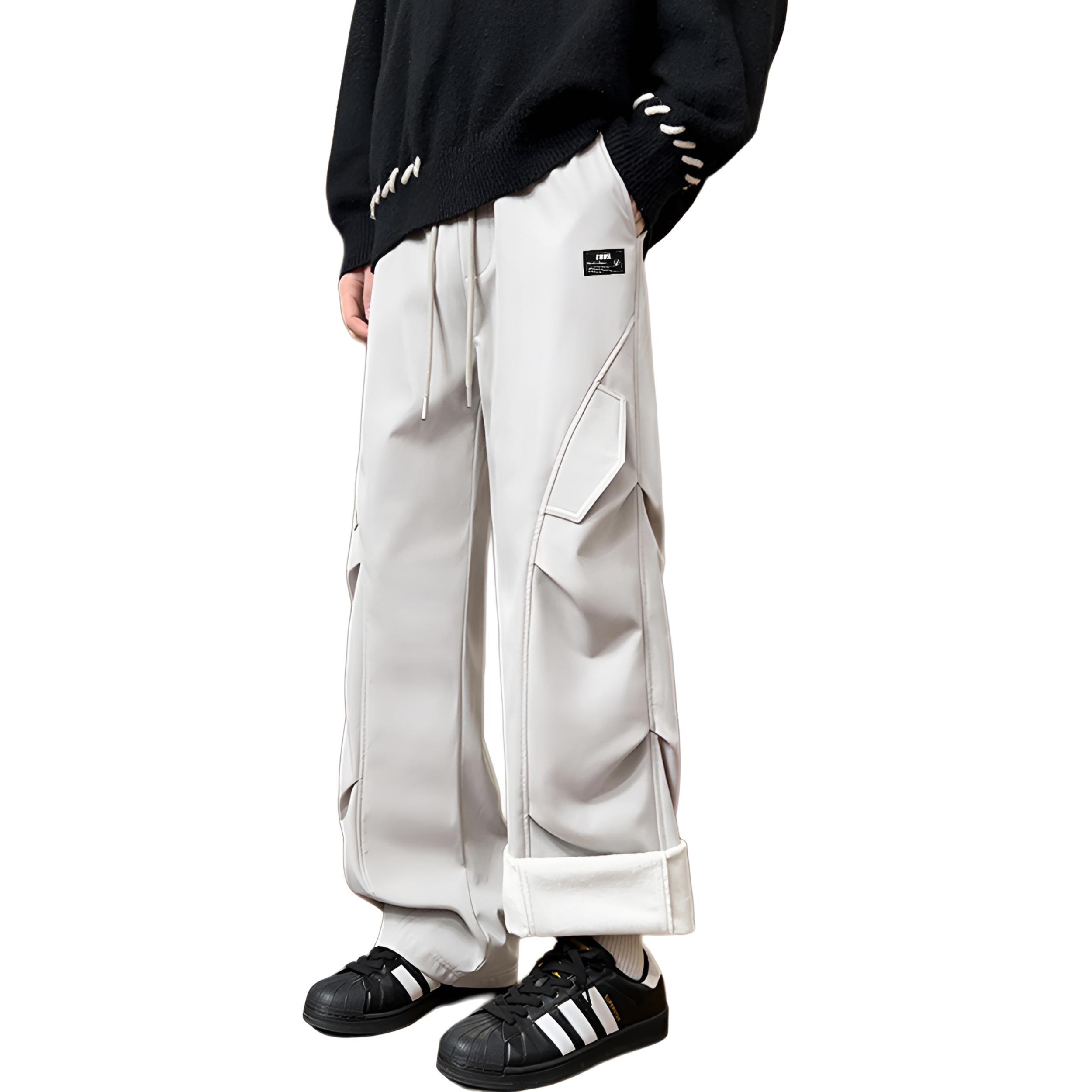 

Кargo-брюки Unisex утепленные с флисовой подкладкой ZIAREL, greige[removable logo]