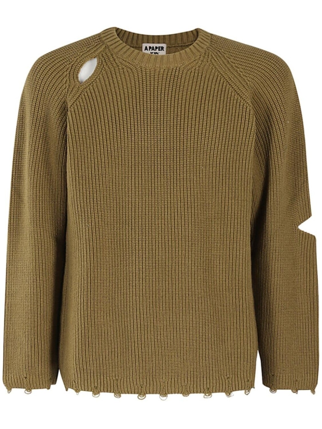 

Джемпер с вырезом из Paper Kid A Paper Kid, зеленый