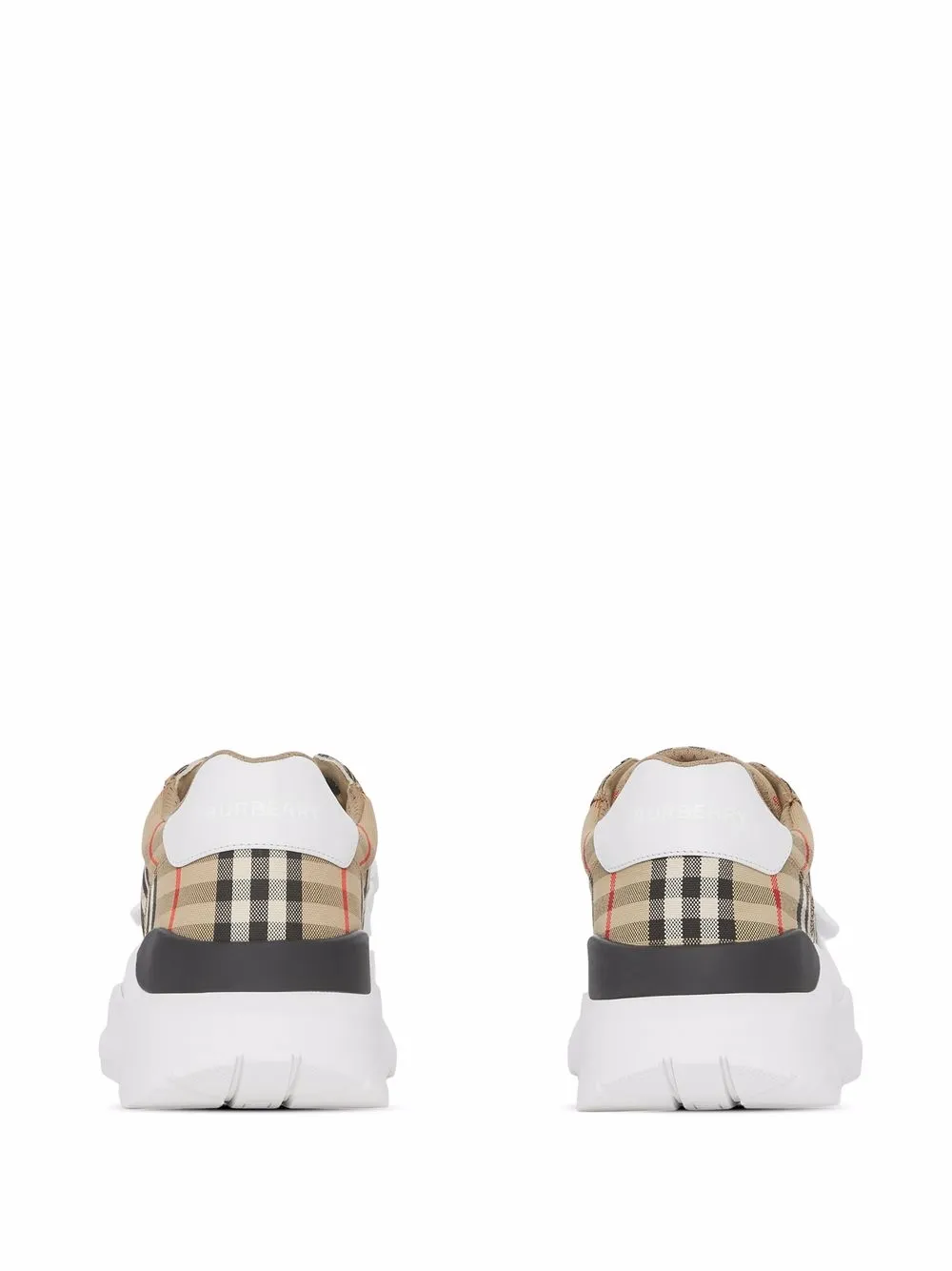 Кроссовки в клетку Vintage Check на липучках BURBERRY, нейтральный — фото 3