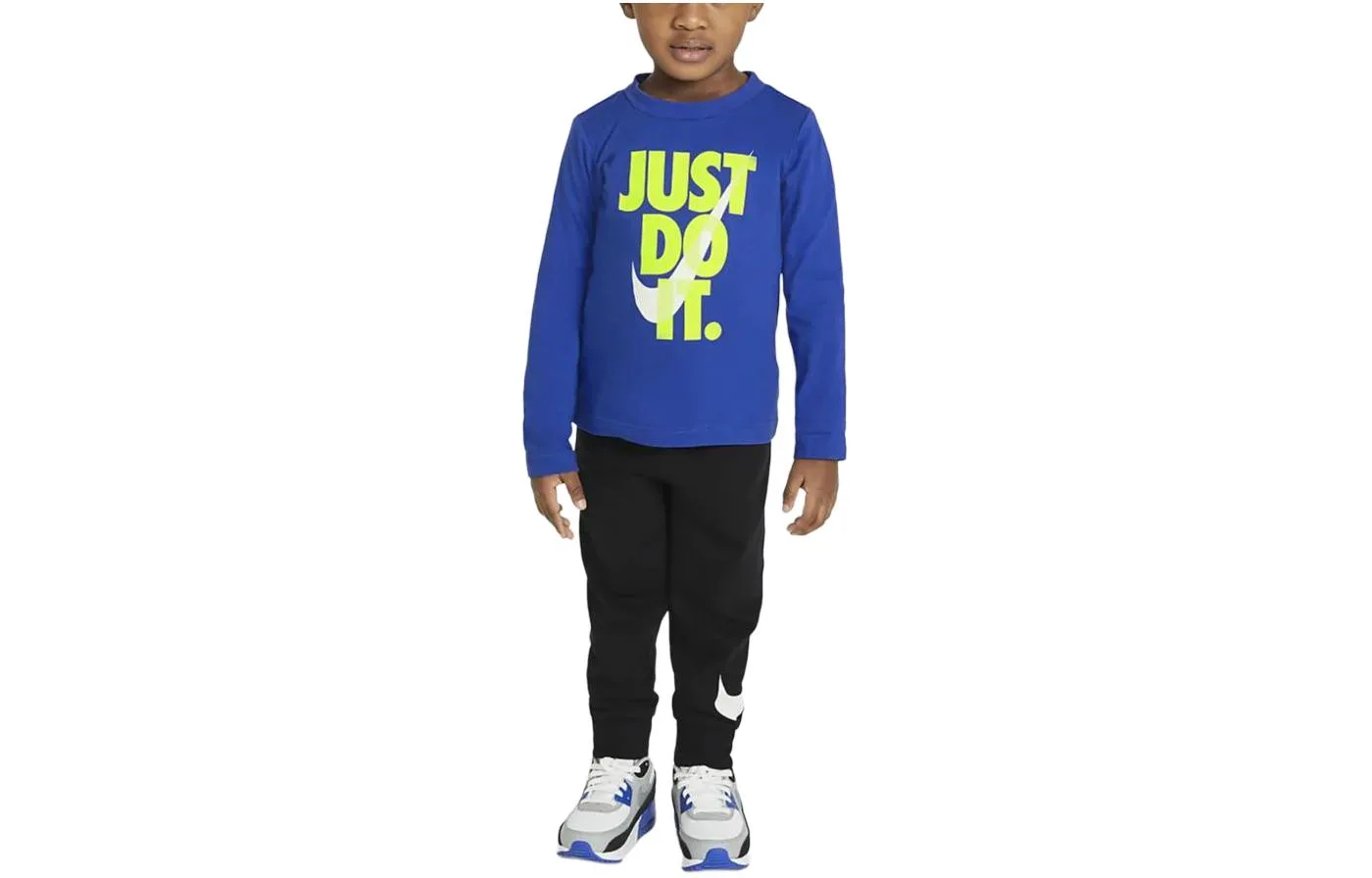 Детский комбинезон с круглым вырезом Nike, Blue Top+Black Pants