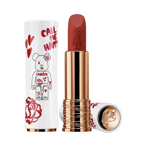 

Бархатистая помада с нейтральным матовым финишем L'absolu Rouge Intimatte Edición Limitada Bearbrick Lancôme, 299
