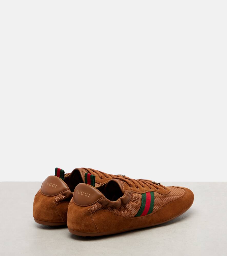 Кроссовки с отделкой из замши Shift Gucci, Su/Su/Su/Vrv/Su/Su/V — фото 2