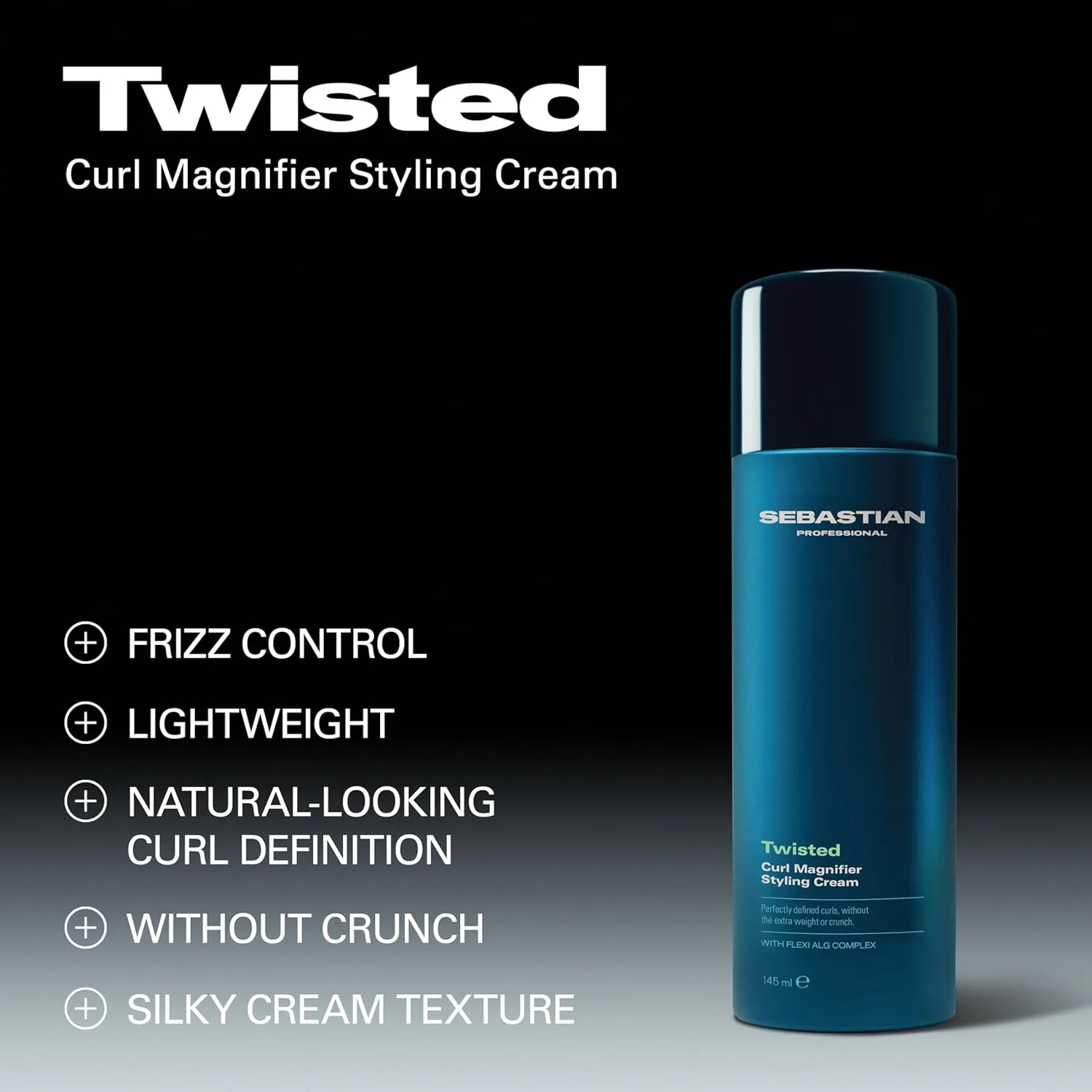 Sebastian Professional Twisted Curl Magnifier Cream, крем для завивки, легкий, для естественных упругих локонов, 145 мл — фото 3
