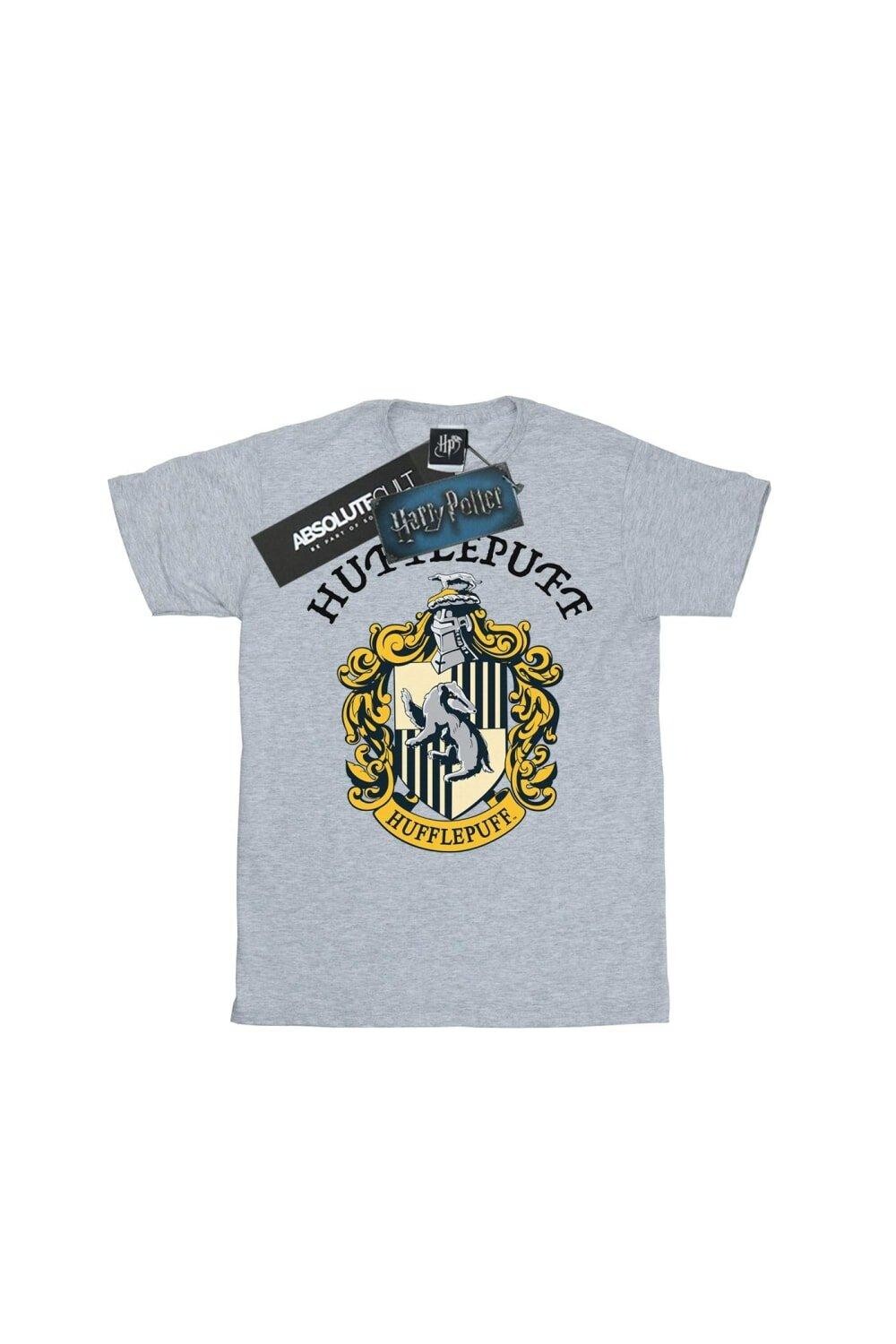 Хлопковая футболка Хаффлпаффа Harry Potter, серый — фото 2