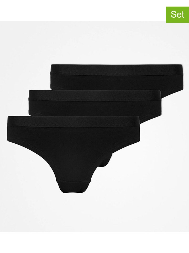 

SNOCKS Комплект из 3 штук: черные трусы