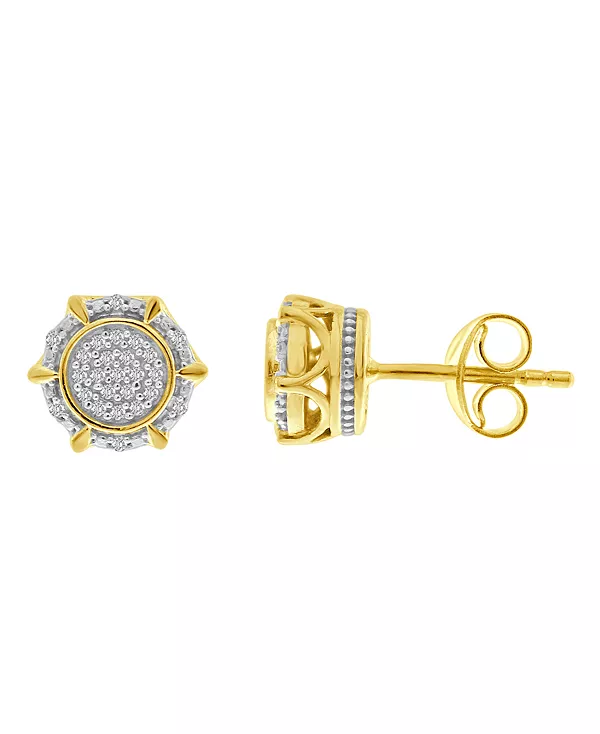 

Мужские серьги с бриллиантами (1/6 карата) из 10-каратного желтого золота Macy'S, yellow