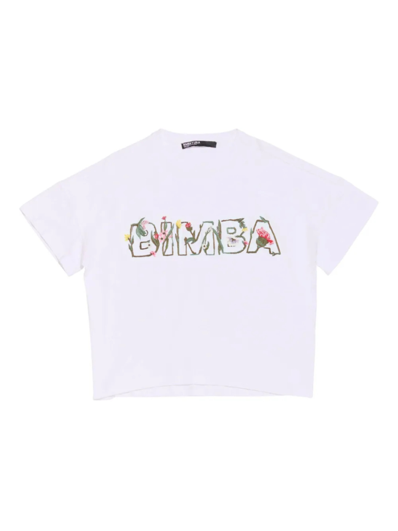

Bimba y Lola футболка с цветочной вышивкой, белый