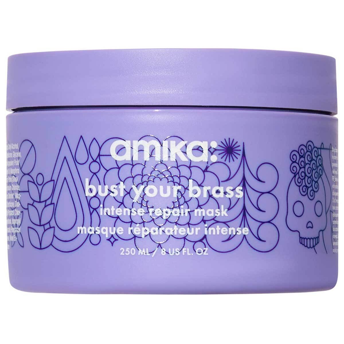 

Маска для волос bust your brass cool blonde intense repair mask Amika, bust your brass cool blonde intense repair mask