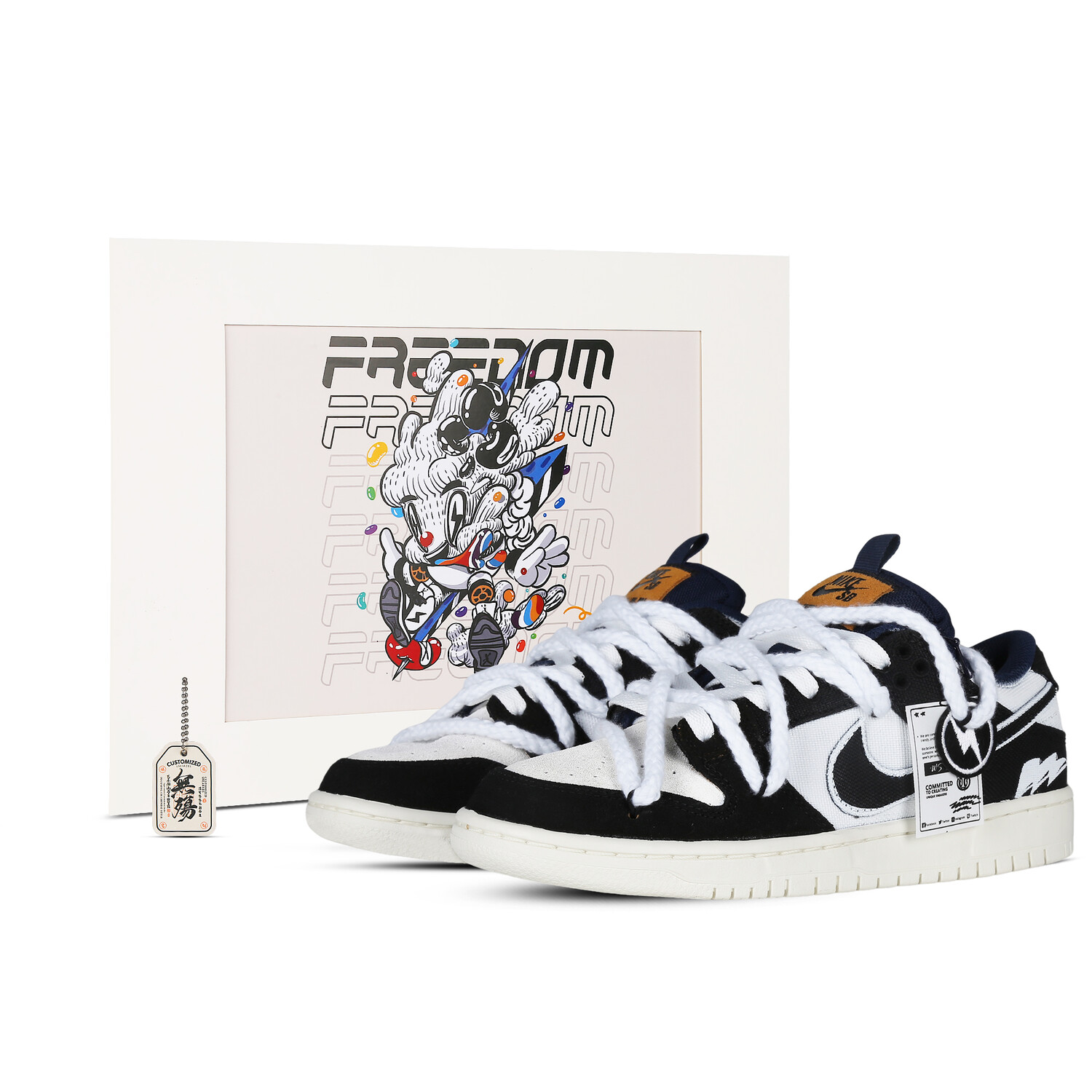 

Кроссовки Nike Dunk SB Skateboard Shoes Unisex Low-Top Black White