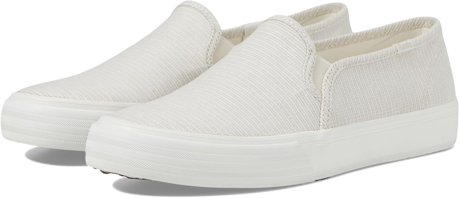 

Кроссовки Keds Double Decker Slip On, цвет Oatmeal Textile Stripe