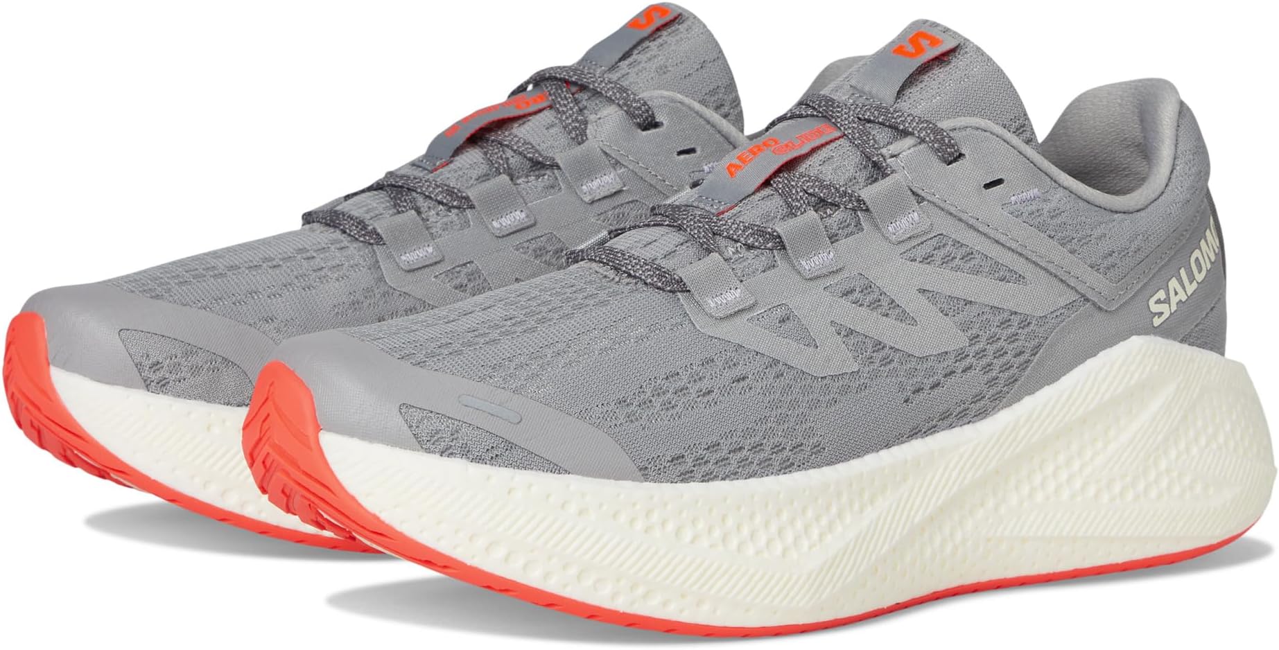 

Кроссовки Salomon Men's Aero Glide 3, Alloy/Vanilla Ice/Neon Flame