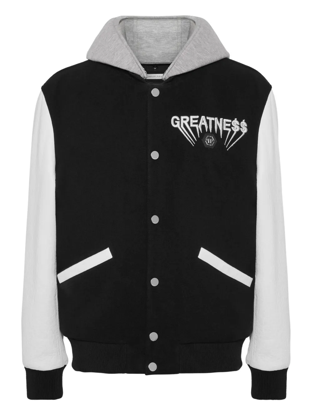 

Бомбер с капюшоном Philipp Plein, черный