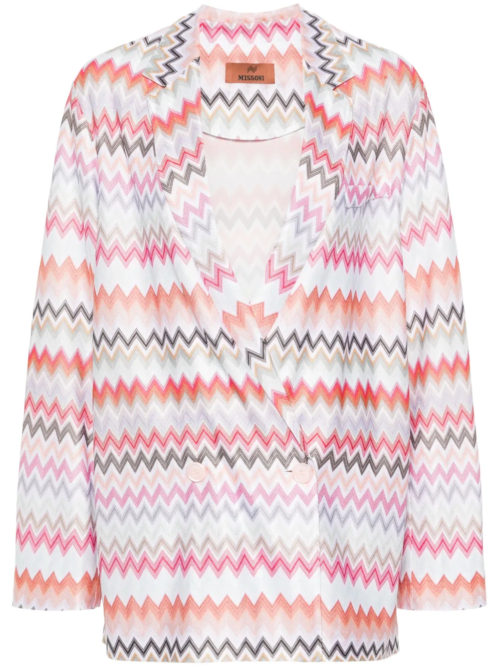 

Блейзер с узором зигзаг Missoni, белый