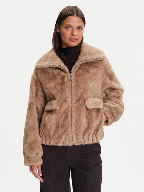

Шуба regular fit Alba GV102N Kontatto, коричневый