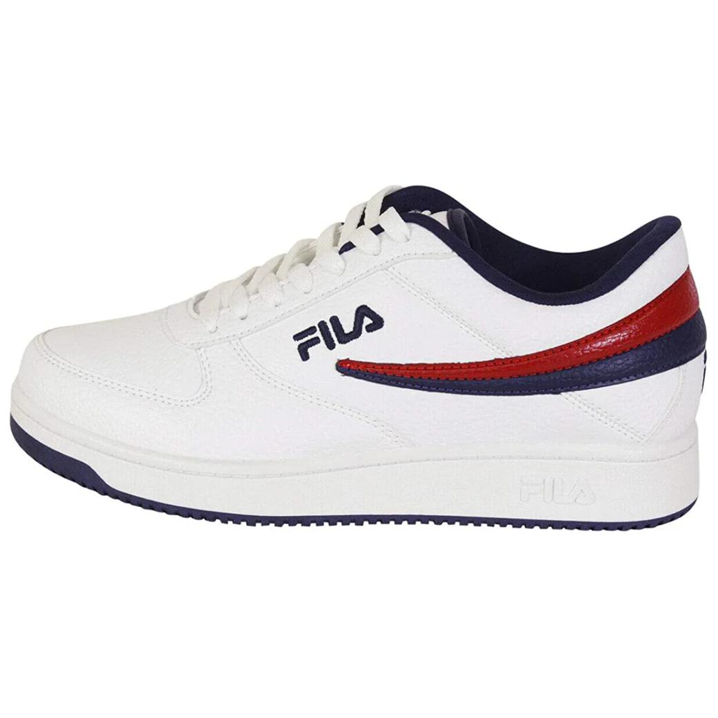 

Футболка A-Low 'White Sycamore Red' FILA, бело-черная