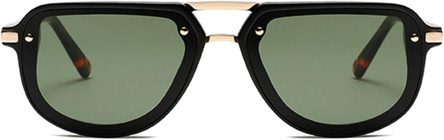 

Женские солнцезащитные очки-пилот с двойной перемычкой, модные градиентные солнцезащитные очки UV400. Мужские модные зеленые овальные солнцезащитные очки helena, C5