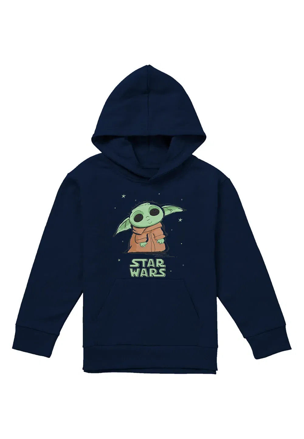 Детская худи Star Wars Grogu Splash, Disney, темно-синий