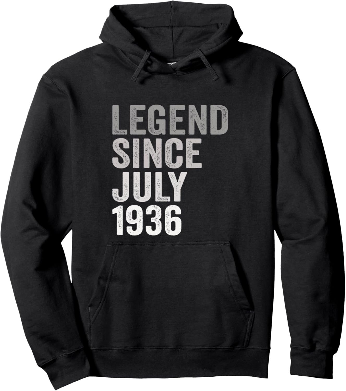 

Худи «Легенда с июля 1936 года» Legend Since 1936 Birthday Year, черный