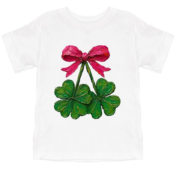 

Футболка с принтом Clover cherries paint The Juniper Shop, White