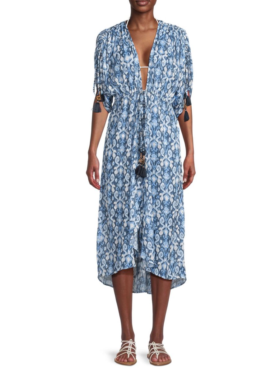 

Платье-макси Lessie с пайетками Ramy Brook, цвет Navy Multicolor