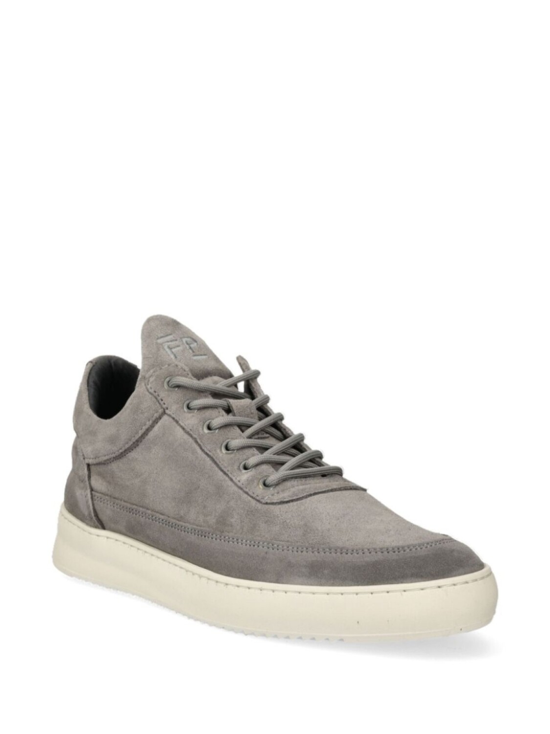 Замшевые низкие кеды Filling Pieces, серый — фото 2