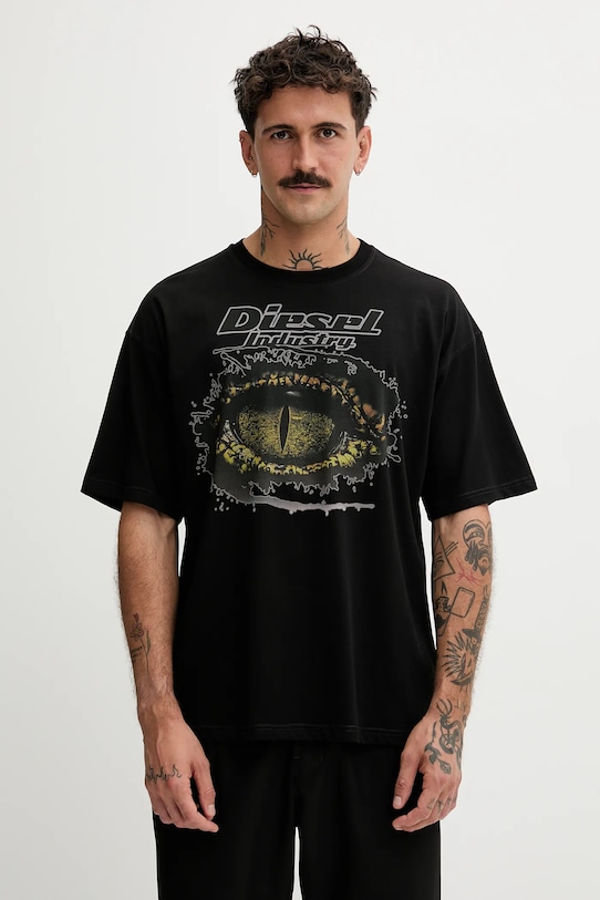 

Хлопковая футболка T-BOXT-T25 Diesel, черный