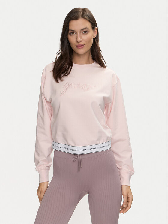 

Толстовка regular fit Guess, розовый