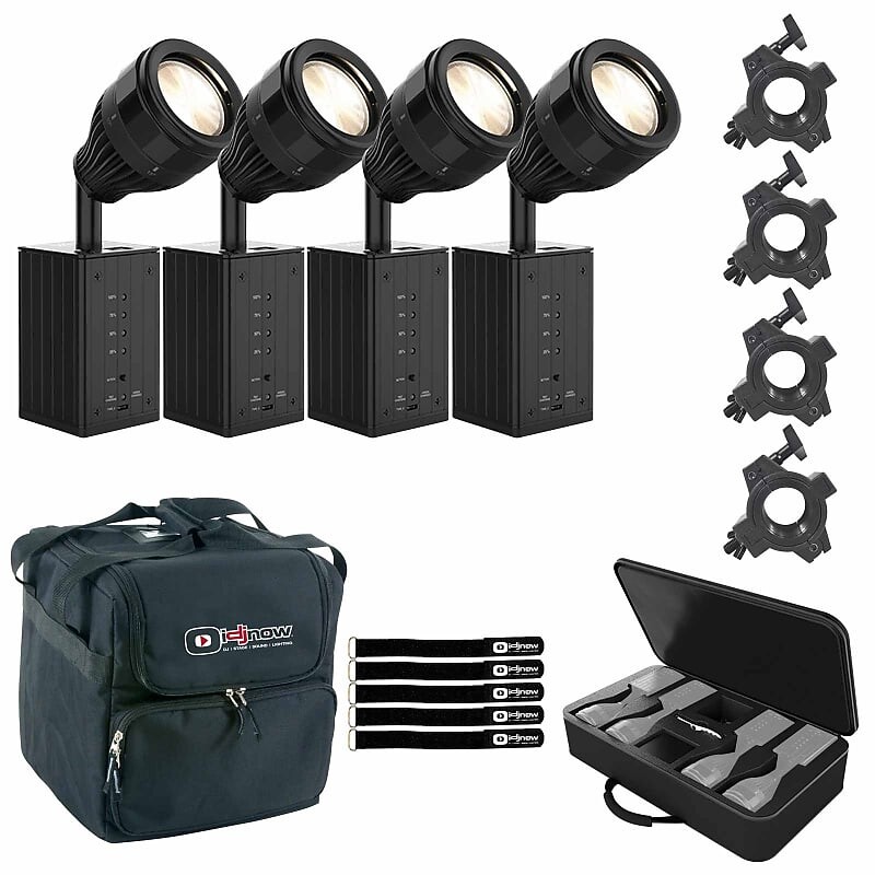 

Система освещения Chauvet Chauvet DJ EZPin Zoom Pack Lighting System 4x Pin Spot Fixtures w Clamps & Case