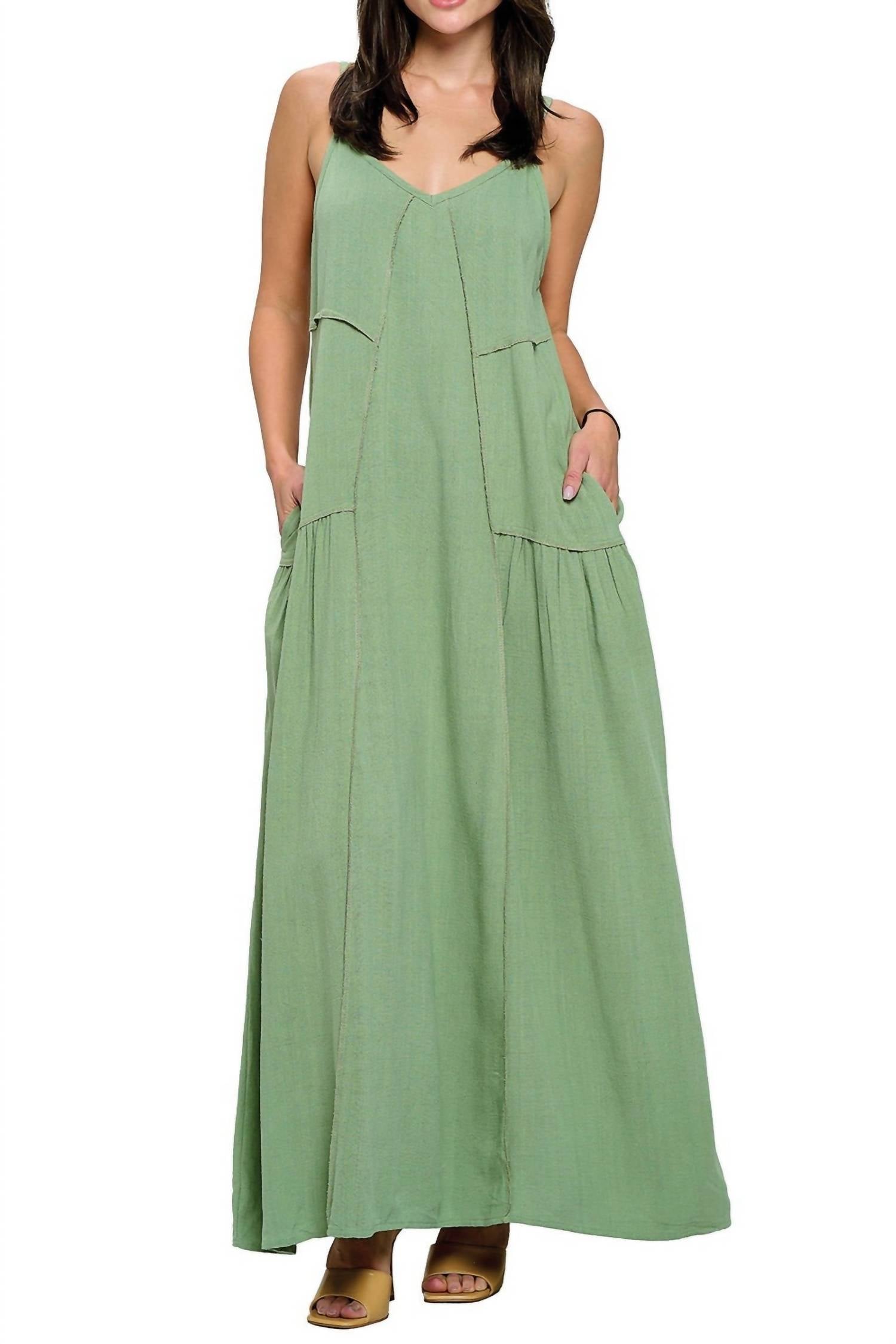 

Бохо платье макси с пэчворком в зеленом цвете Yak & Yeti