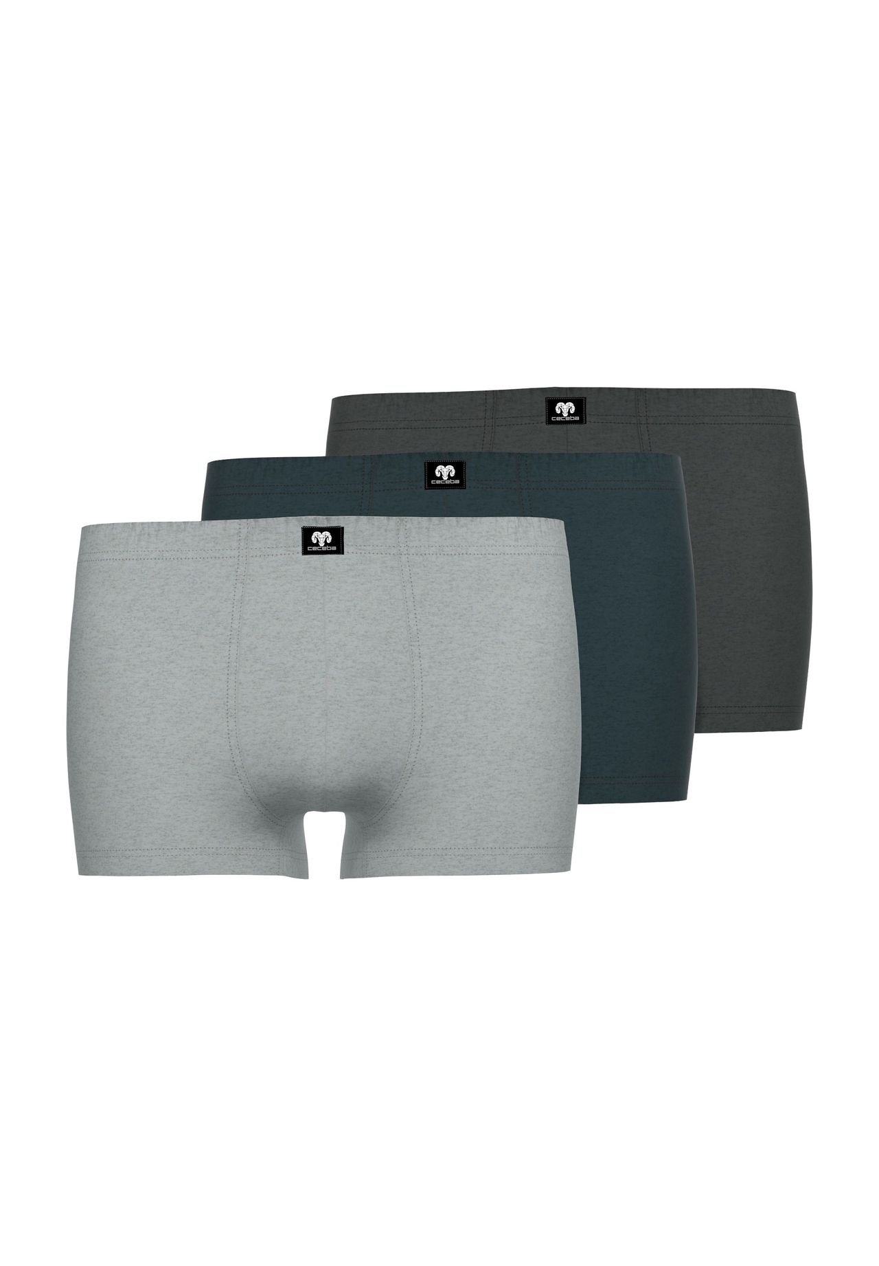 

Брюки, 3 шт, хлопок стрейч, мужские Ceceba, цвет 831 Grey Dark Melange