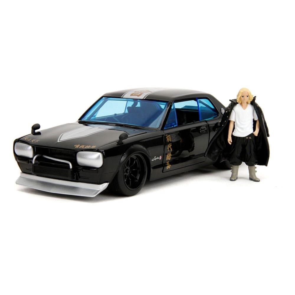 

Модель автомобиля Tokyo Revengers 1/24 — Nissan Skyline GT-R 1971 года (включая фигурку Майки) Inna marka