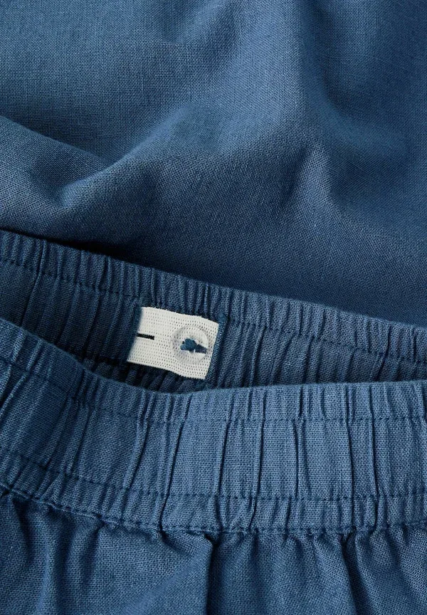 Брюки из хлопка и льна Straight leg Name It, Vintage Indigo, индиго — фото 3