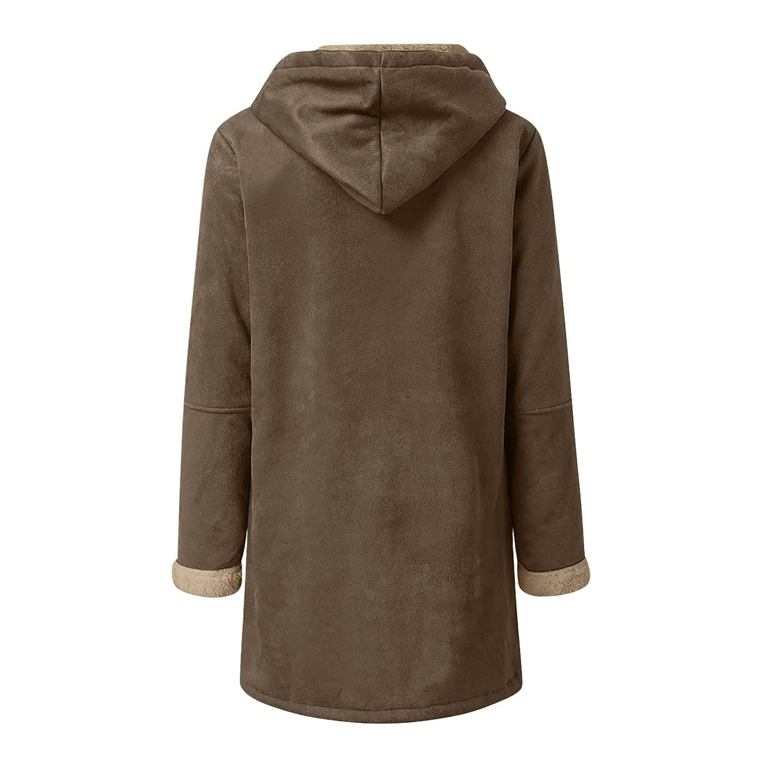 Женская куртка с капюшоном средней длины из флиса Falls Jacket, cachi — фото 2